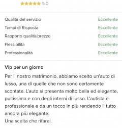  - LIMOUSINE IN SARDEGNA